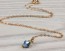 Swarovski Necklace, Gold Filled Pendant / Olivine Necklace, Crystal Necklace / Tiny Charm Necklace, Bridal Necklace | "Idaia"