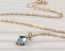 Swarovski Necklace, Gold Filled Pendant / Olivine Necklace, Crystal Necklace / Tiny Charm Necklace, Bridal Necklace | "Idaia"