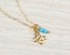 Butterfly Necklace, Turquoise Necklace / 14k Gold Filled, Charm Necklace / Gold Butterfly, Everyday Jewelry | "Nephele"