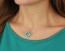 Clover Necklace, Turquoise Clover Necklace / Four Leaf Clover, Gold Clover Necklace / Turquoise Jewelry, Lucky Pendant | "Pandaisia"