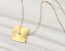Gold Square Necklace, Diamond Shaped Necklace / Geometric Jewelry, Square Necklace / Minimalist Necklace, 14k Gold Filled Necklace | "Peneus"