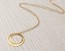 Double Circle Necklace, Gold Circle Necklace / Everyday Necklace, Bridal Necklace / Gold Filled, Ring Necklace / Bridesmaid Necklace | "Sparte"