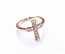Sideways cross ring, cross ring, jewelry ring, anniversary ring, gold ring, crystal ring, womens ring, protection ring,faith ring, "Sinoe"
