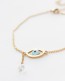 Gold Evil Eye Anklet