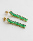 Emerald Crystal Earrings