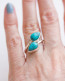 Adjustable Turquoise Ring