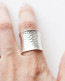 Wide Silver Band ring