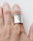 Wide Silver Band ring