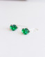 Sterling Silver Emerald Earrings