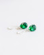 Sterling Silver Emerald Earrings