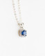 Sterling Silver Sapphire Necklace