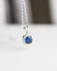 Sterling Silver Sapphire Necklace