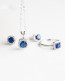 Sterling Silver Sapphire Necklace