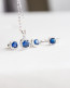 Sterling Silver Sapphire Necklace