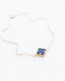 Clover Onyx Anklet