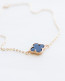 Clover Onyx Anklet