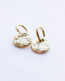 Sun Moon Gold hoop earrings. These gold hoops are made of 14k gold over stainless steel. Wear these boho chunky earrings everyday. The earrings measure 2.5 cm / 1 inch long. Water-resistant, nickel and lead free