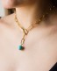 Turquoise Y Necklace