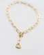 Heart Toggle Clasp Necklace 