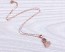 Rose Gold Heart Necklace • Valentines Day Gift