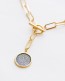 Paperclip Toggle Necklace with Phaistos Disc