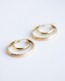 Gold Double Hoops