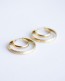 Gold Double Hoops