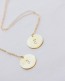 Long Initial Disc Pendant