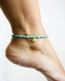 Turquoise Clover Anklet