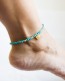 Turquoise Clover Anklet