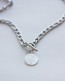 Silver Toggle Necklace with Phaistos Disc