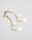 Long Star Christmas Earrings