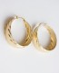 Large hoop earrings