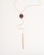 Stone Lariat Necklace