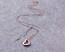 Heart Necklace / Rose Gold Necklace