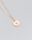 Rose Gold Personalized Necklace • Personalized Necklace for mom