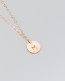 Rose Gold Personalized Necklace • Personalized Necklace for mom