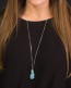 Long Turquoise Necklace • Raw Stone Necklace