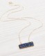 Layered Bar Necklace - Druzy Bar Necklace