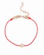 Red Bracelet • Rose Gold Bracelet