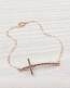 Rose Gold Cross Bracelet • Cross Jewelry