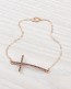 Rose Gold Cross Bracelet • Cross Jewelry