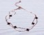 Double Strand Anklet / Rose Gold Clover Anklet