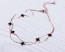 Double Strand Anklet / Rose Gold Clover Anklet