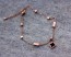 Rose Gold anklet, Rose Gold Ankle Bracelet / Clover bracelet, Bridesmaid Gift / Stainless steel Anklet, Foot jewelry | Mnemosyne