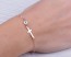 Evil eye bracelet, gold evil eye bracelet, rose gold cross bracelet, gold filled bracelet, gold sideways cross bracelet, gold cross,"Stilbe"