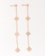  Rose Gold Long Earrings