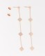  Rose Gold Long Earrings