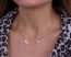 Evil Eye Necklace, Rose Gold Sideways Cross / Gold Evil Eye Necklace, Protection Necklace / Everyday Necklace, Gold Filled Necklace | "Griffins"