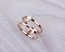 Rose Gold Cross Ring - Double Ring